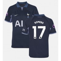 Camiseta Tottenham Hotspur Cristian Romero #17 Visitante Equipación 2023-24 manga corta